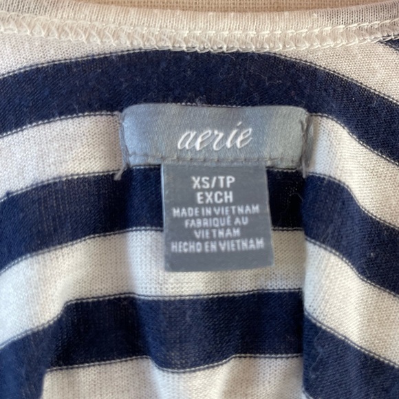 Aerie Navy Blue and White Striped Tank Top Size XS EUC - Picture 6 of 6